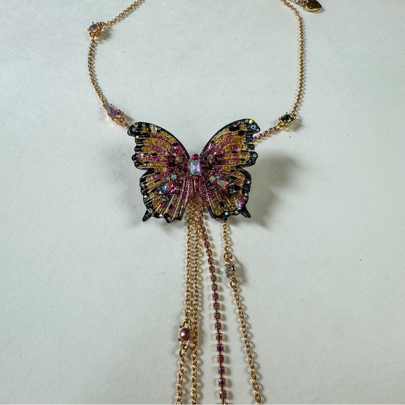 Brand New Betsey Johnson Butterfly Necklace - Picture 5 of 9